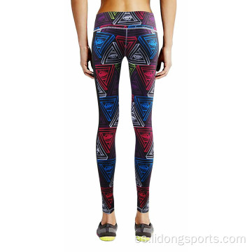 Leggings de fitness de las mujeres plata